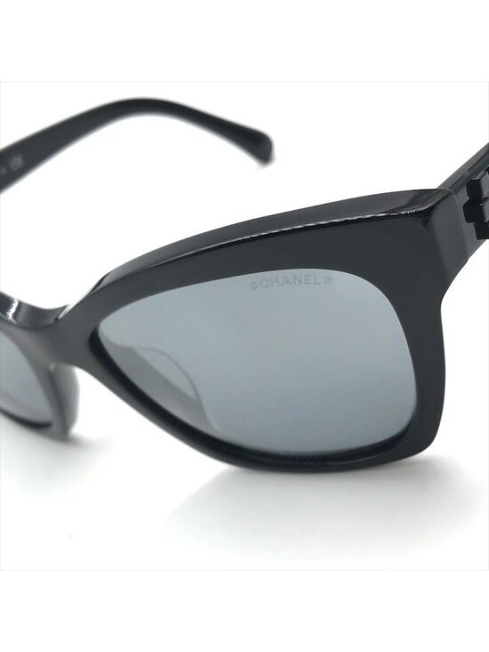 Chanel CC Logo Sunglasses Eyewear Black Case main image 9